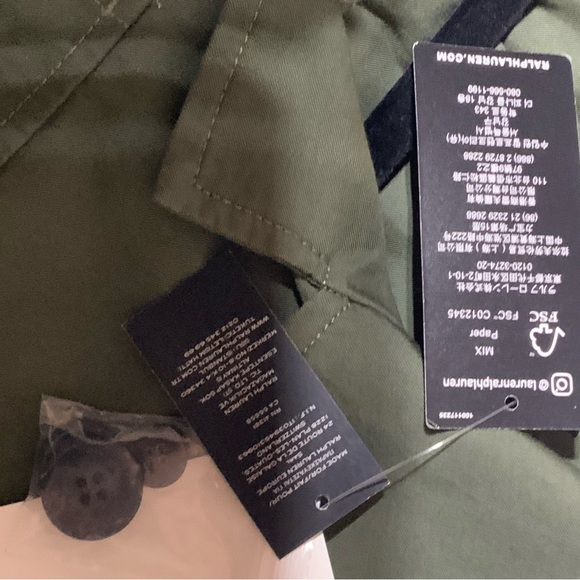 NWT Ralph Lauren Short Belted Trench - Picture 8 of 14